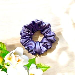 Shiny Purple Hair Scrunchie